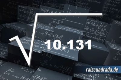 Resultado de la raíz de 10131