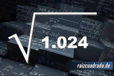 Resultado de la raíz de 1024