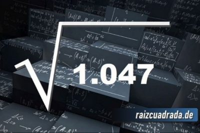 Resultado de la raíz de 1047