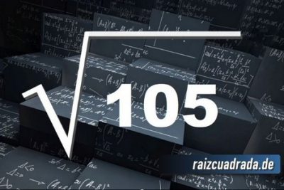 Resultado de la raíz de 105