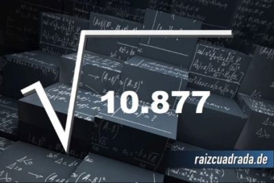 Resultado de la raíz cuadrada de 10877