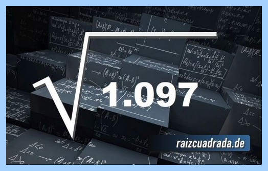 Representación frecuentemente la operación matemática raíz de 1097