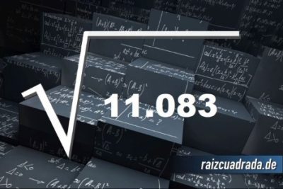 Resultado de la raíz de 11083