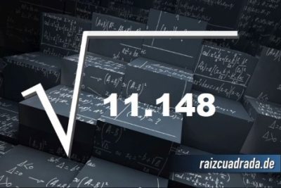 ¿Cuál es el resultado de la raíz cuadrada de 11148?