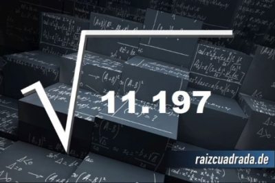 ¿Qué se obtiene al resolver la raíz de 11197?