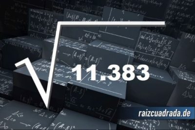 Resultado de la raíz de 11383