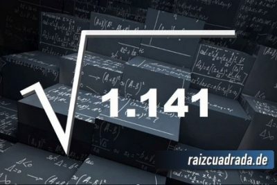 Resultado de la raíz de 1141