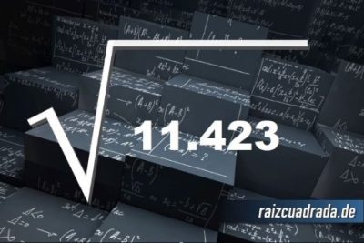 Resultado de la raíz cuadrada de 11423