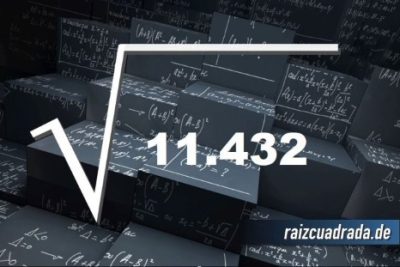 Resultado de la raíz cuadrada de 11432