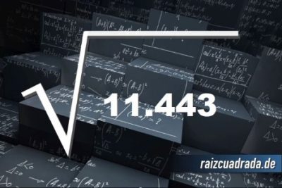 ¿Qué se obtiene al resolver la raíz de 11443?