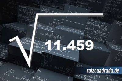 Resultado de la raíz de 11459