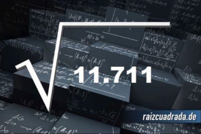 Resultado de la raíz de 11711