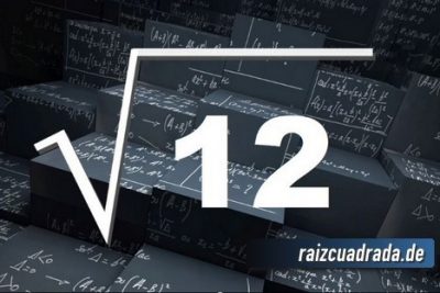 ¿Cuál es la raíz cuadrada de 12?