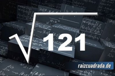¿Cuál es la raíz de 121?