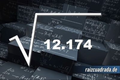 ¿Qué se obtiene al resolver la raíz de 12174?