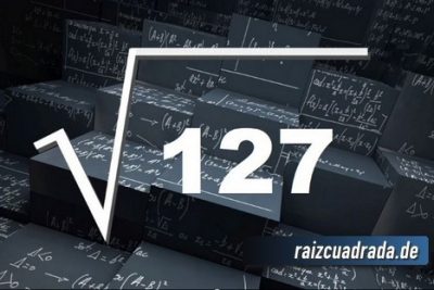 ¿Cuál es la raíz cuadrada de 127?