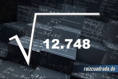 ¿Cuál es la raíz cuadrada de 12748?