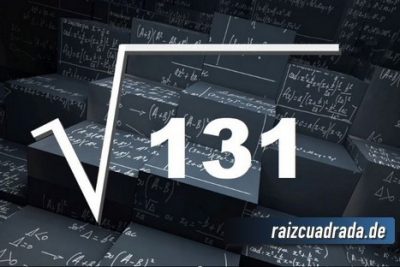 Resultado de la raíz cuadrada de 131