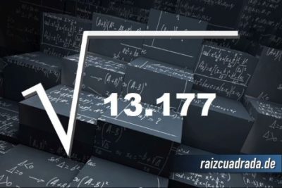 ¿Cuál es el resultado de la raíz cuadrada de 13177?