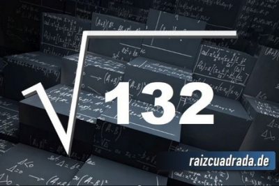 ¿Cuál es el resultado de la raíz de 132?