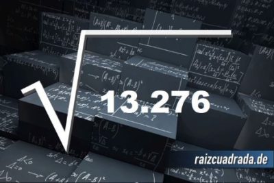 Resultado de la raíz de 13276