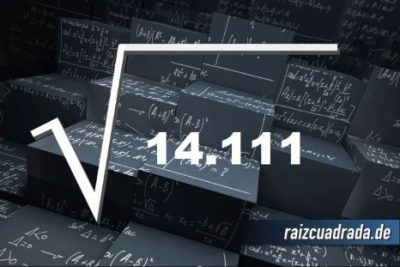 ¿Cuál es el resultado de la raíz de 14111?