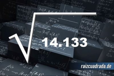Resultado de la raíz cuadrada de 14133