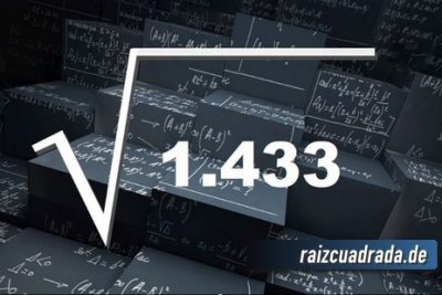Resultado de la raíz de 1433
