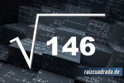Resultado de la raíz cuadrada de 146