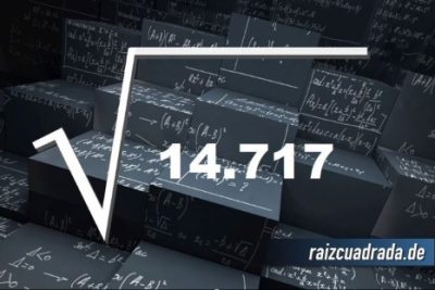 Resultado de la raíz cuadrada de 14717