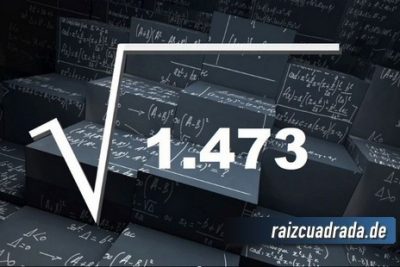 Resultado de la raíz de 1473
