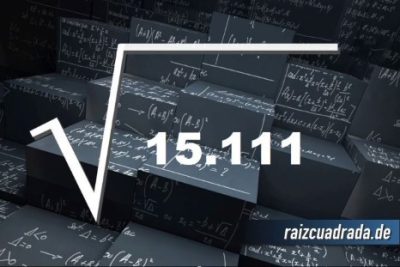 Resultado de la raíz de 15111