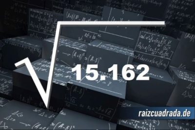 Resultado de la raíz de 15162