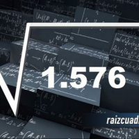 ¿Cuál es la raíz de 1576?