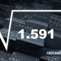 Resultado de la raíz de 1591