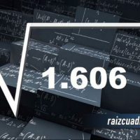 ¿Cuál es la raíz de 1606?