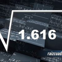 Resultado de la raíz de 1616