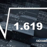 Resultado de la raíz de 1619