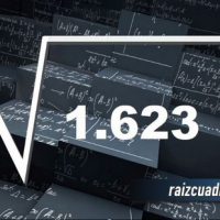 ¿Qué se obtiene al resolver la raíz cuadrada de 1623?