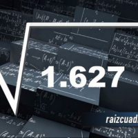 Resultado de la raíz cuadrada de 1627