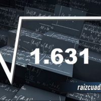 ¿Qué se obtiene al resolver la raíz cuadrada de 1631?