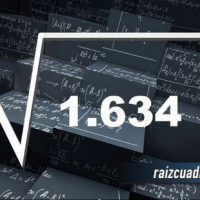 ¿Cuál es el resultado de la raíz de 1634?
