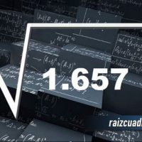 ¿Cuál es la raíz cuadrada de 1657?