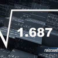¿Cuál es el resultado de la raíz cuadrada de 1687?