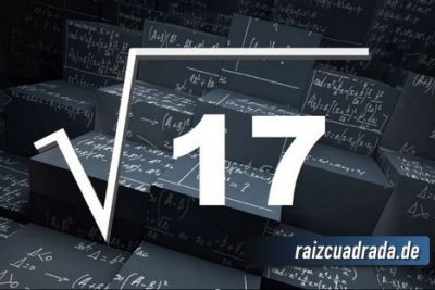 Resultado de la raíz de 17