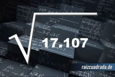 Resultado de la raíz de 17107