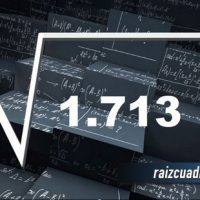 ¿Cuál es la raíz cuadrada de 1713?