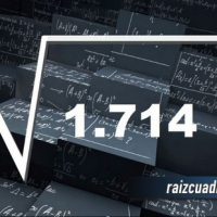 Resultado de la raíz de 1714