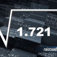 ¿Cuál es el resultado de la raíz de 1721?