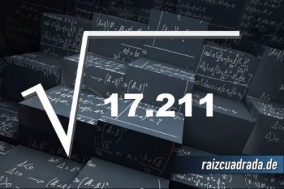 Resultado de la raíz de 17211